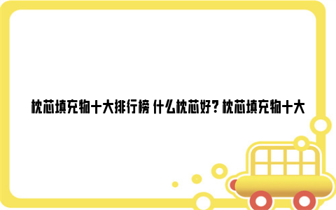 枕芯填充物十大排行榜 什么枕芯好？ 枕芯填充物十大排行榜苏州一对一家教