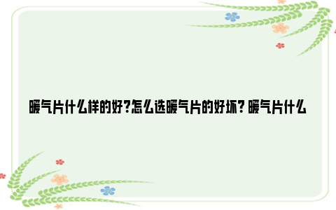 暖气片什么样的好？怎么选暖气片的好坏？ 暖气片什么样的好用又实惠耐用