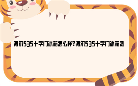 海尔535十字门冰箱怎么样？海尔535十字门冰箱测评