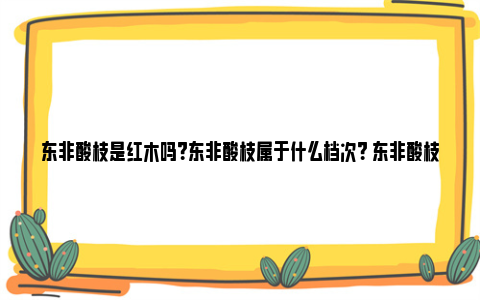 东非酸枝是红木吗？东非酸枝属于什么档次？ 东非酸枝是红木吗